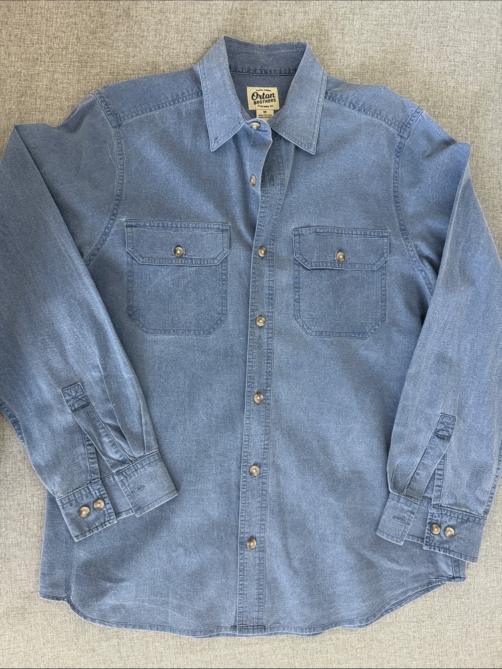 Orton brothers Denim Button-Down
